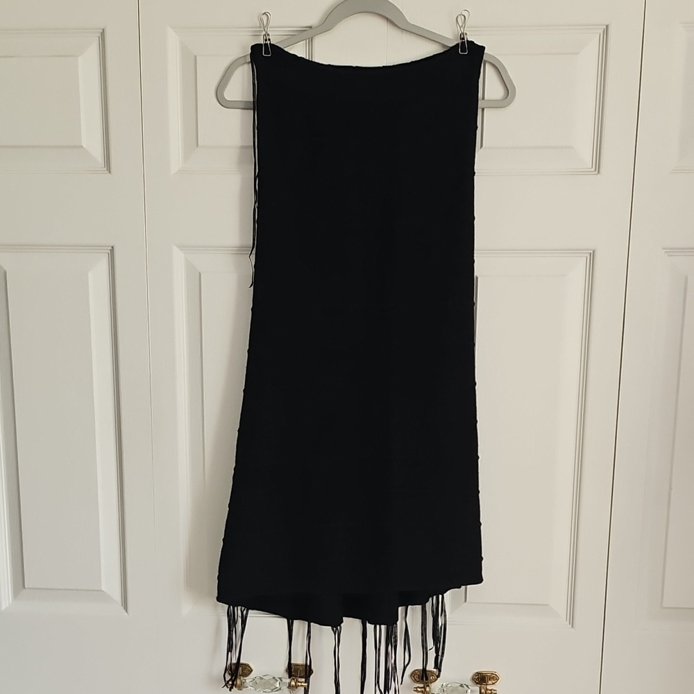 Black Fringe Skirt